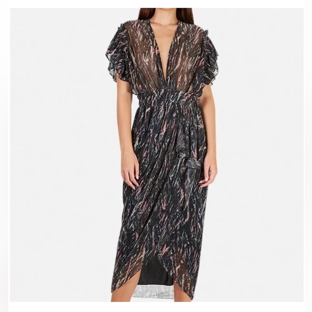 NWT Iro Gargas multicolor metallic dress - Small